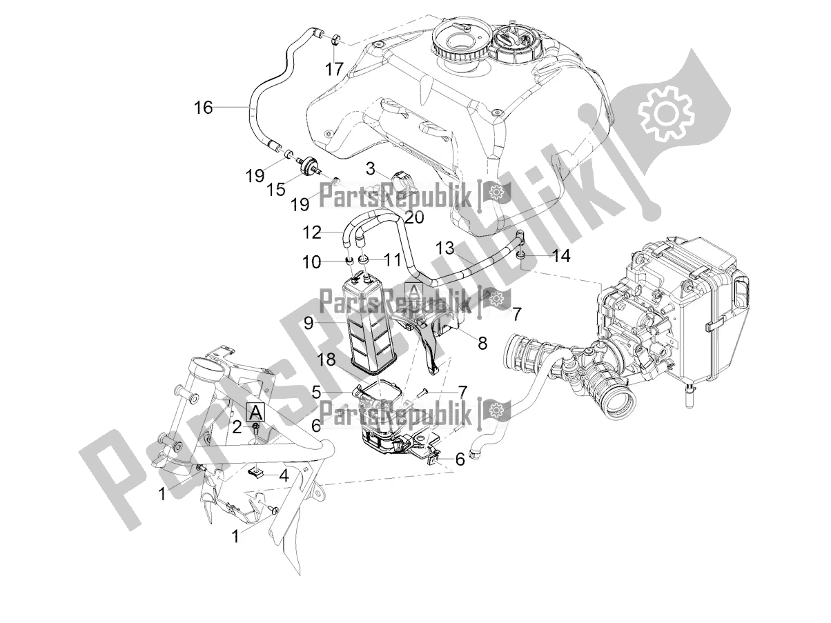 Todas las partes para Sistema De Recuperación De Vapor De Combustible de Moto-Guzzi V 85 TT 850 2020