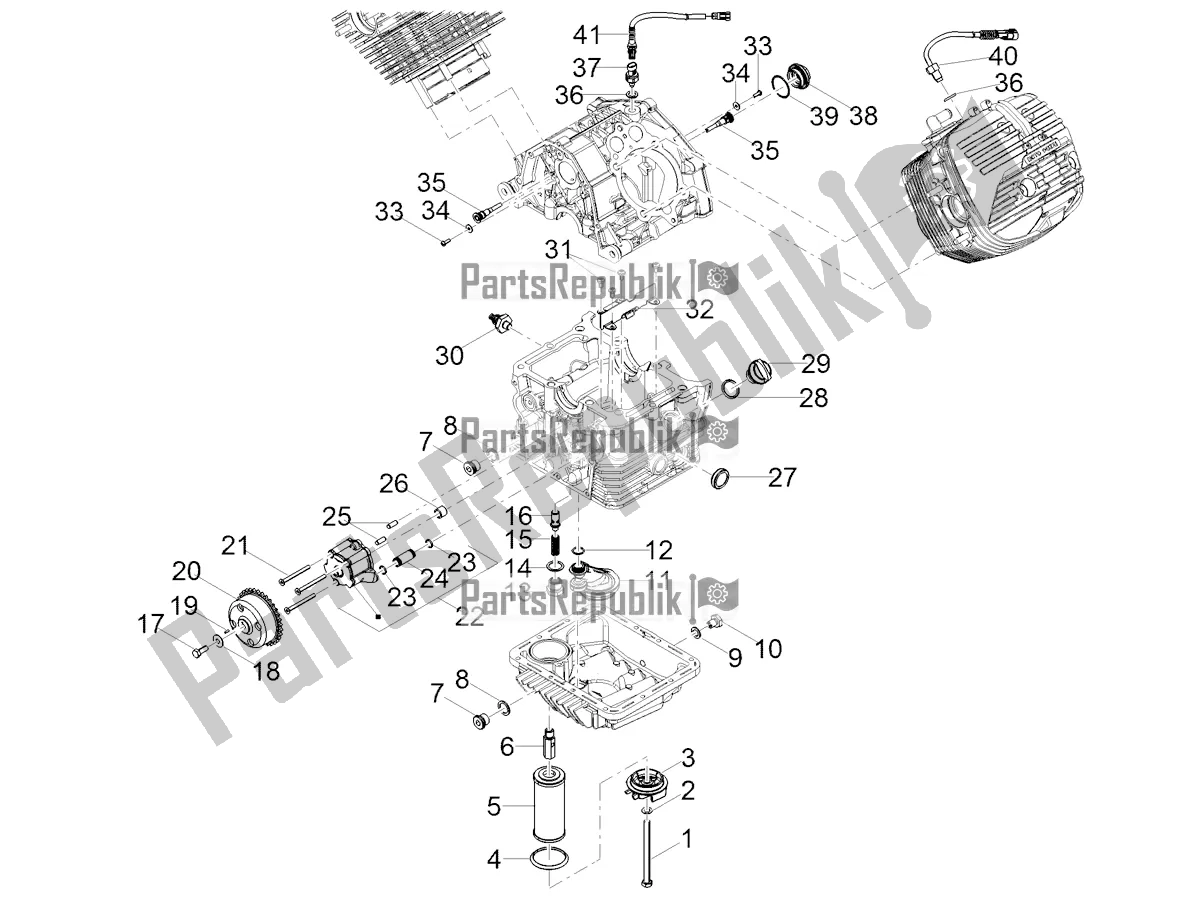 Toutes les pièces pour le Lubrification du Moto-Guzzi V 85 TT 850 2020