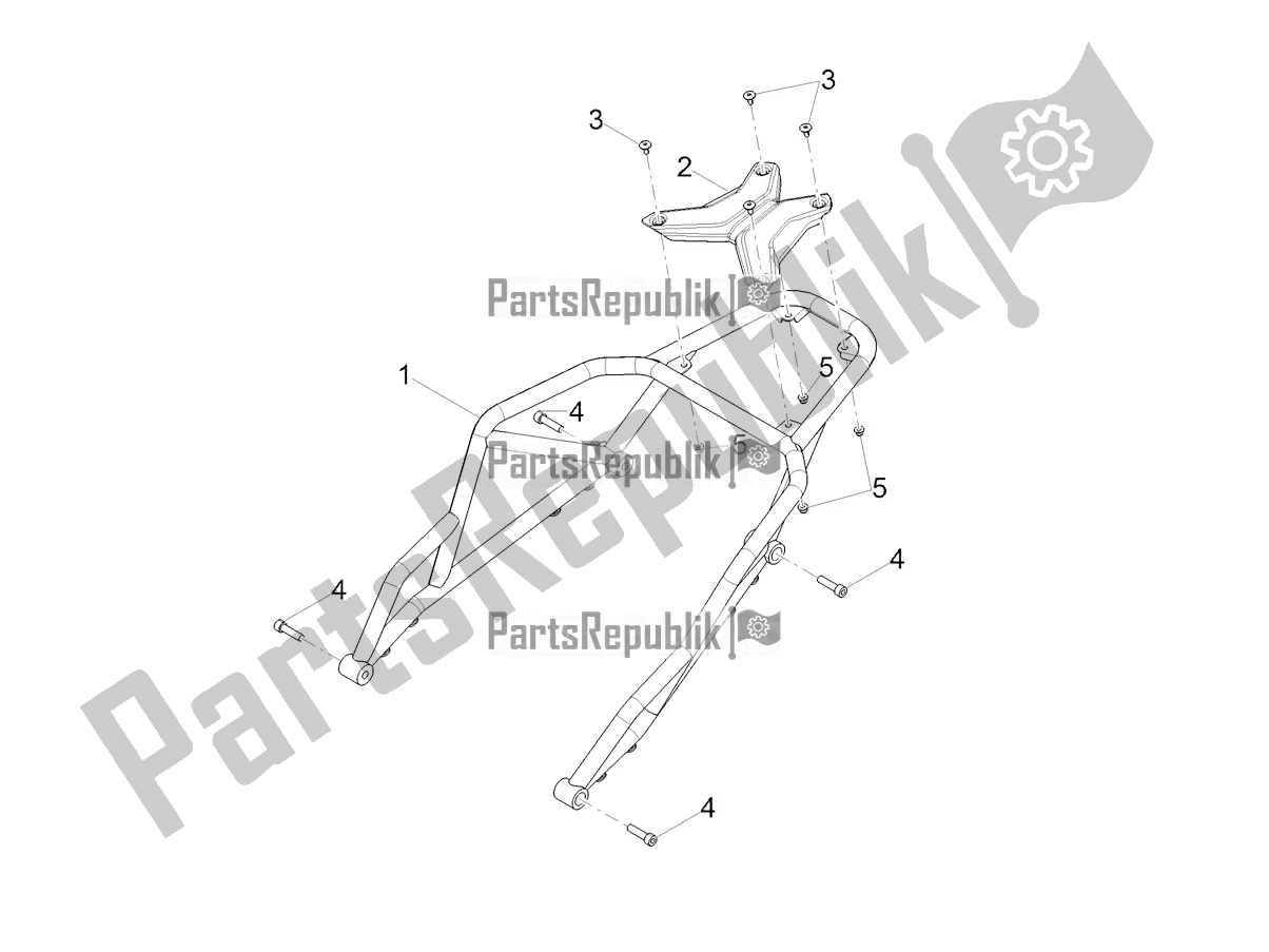 Tutte le parti per il Portabagagli del Moto-Guzzi V 85 TT 850 2020