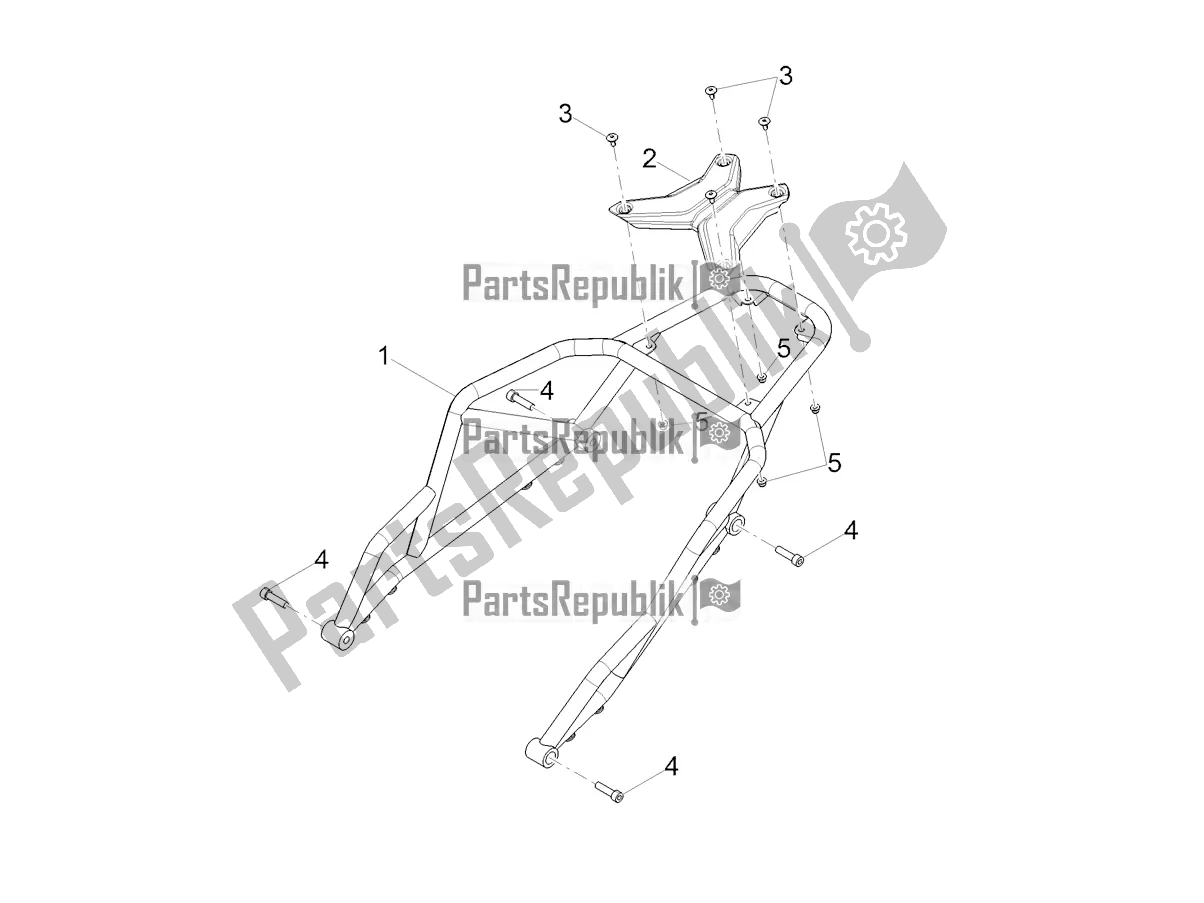 Todas as partes de Suporte Da Bagagem do Moto-Guzzi V 85 TT 850 2020