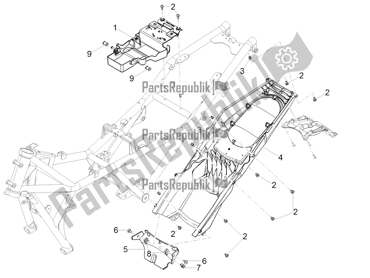 Todas las partes para Compartimento De La Silla De Montar de Moto-Guzzi V 85 TT 850 2020