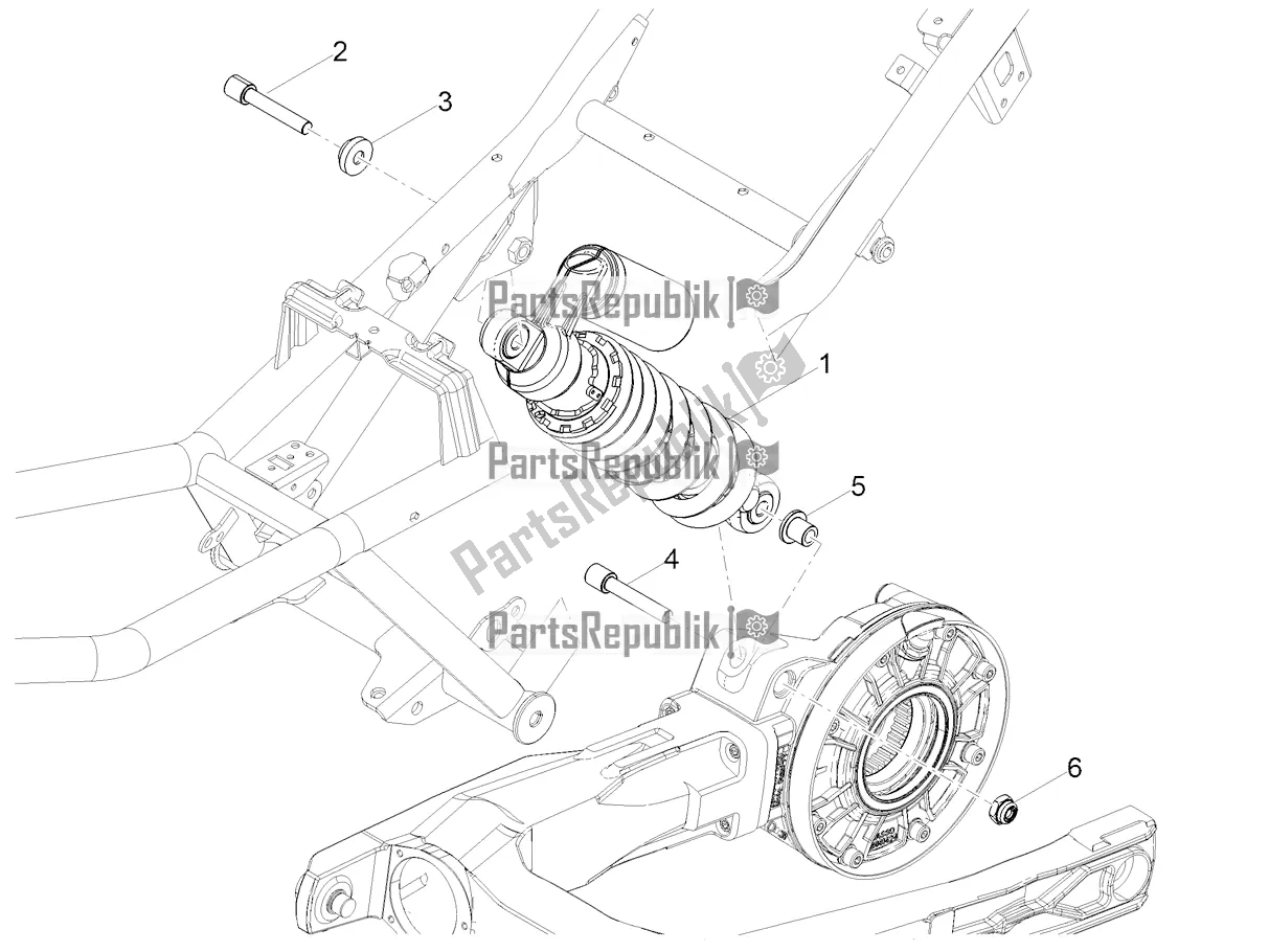 Todas las partes para Amortiguador de Moto-Guzzi V 85 TT 850 2020