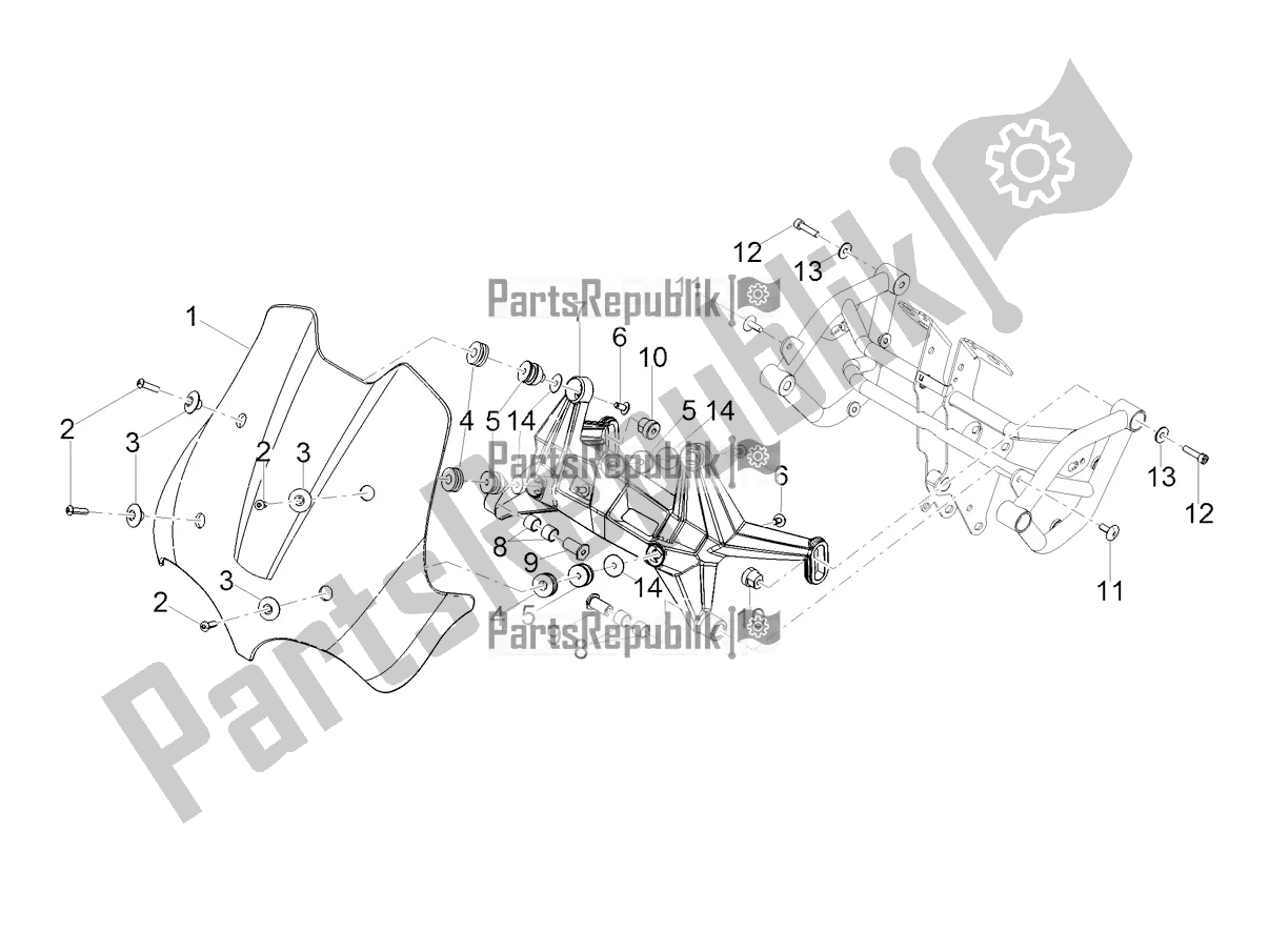 Toutes les pièces pour le Pare-brise du Moto-Guzzi V 85 TT 850 2020