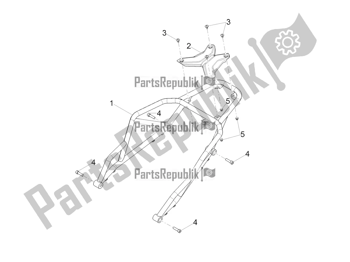 Toutes les pièces pour le Porte-bagages du Moto-Guzzi V 85 TT 850 2021