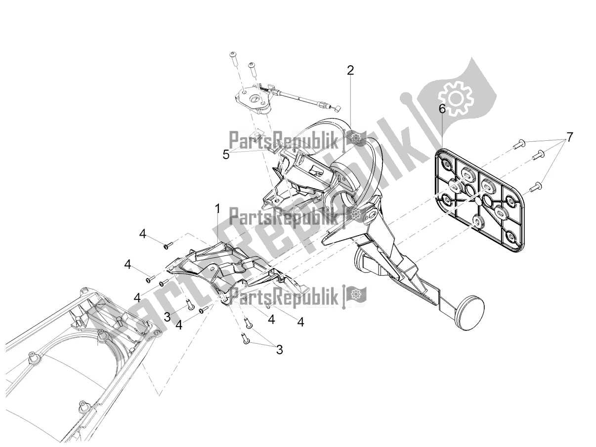 Toutes les pièces pour le Garde-boue Arrière du Moto-Guzzi V 85 TT 850 2021