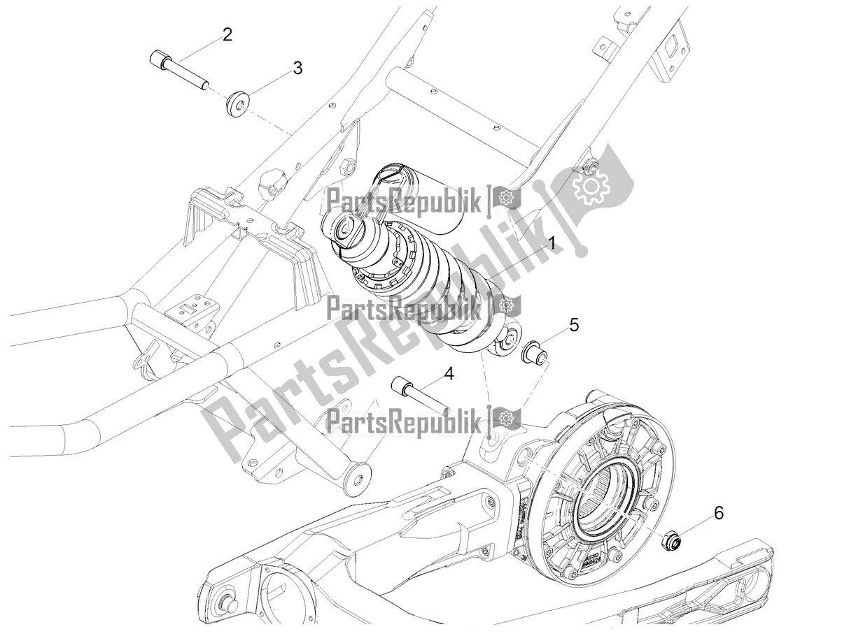 Toutes les pièces pour le Amortisseur du Moto-Guzzi V 85 TT 850 2021