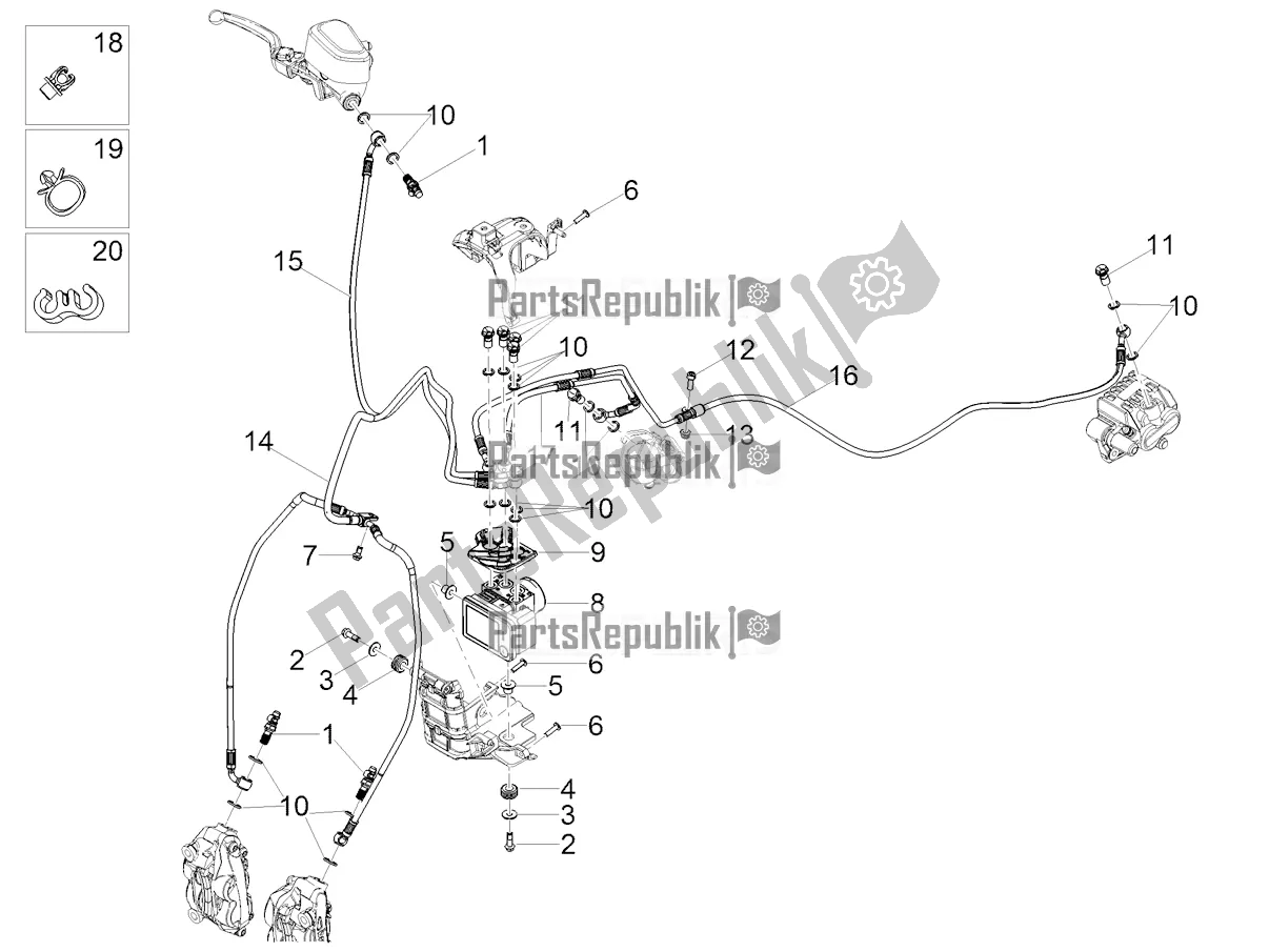 Todas las partes para Sistema De Frenos Abs de Moto-Guzzi V 85 TT Apac 850 2019