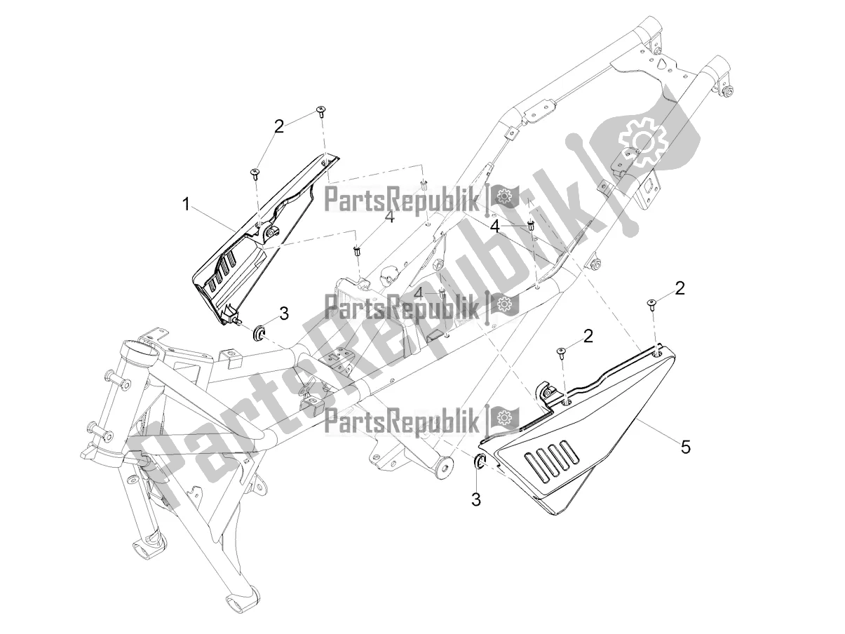 Todas las partes para Cuerpo Central de Moto-Guzzi V 85 TT Apac 850 2019