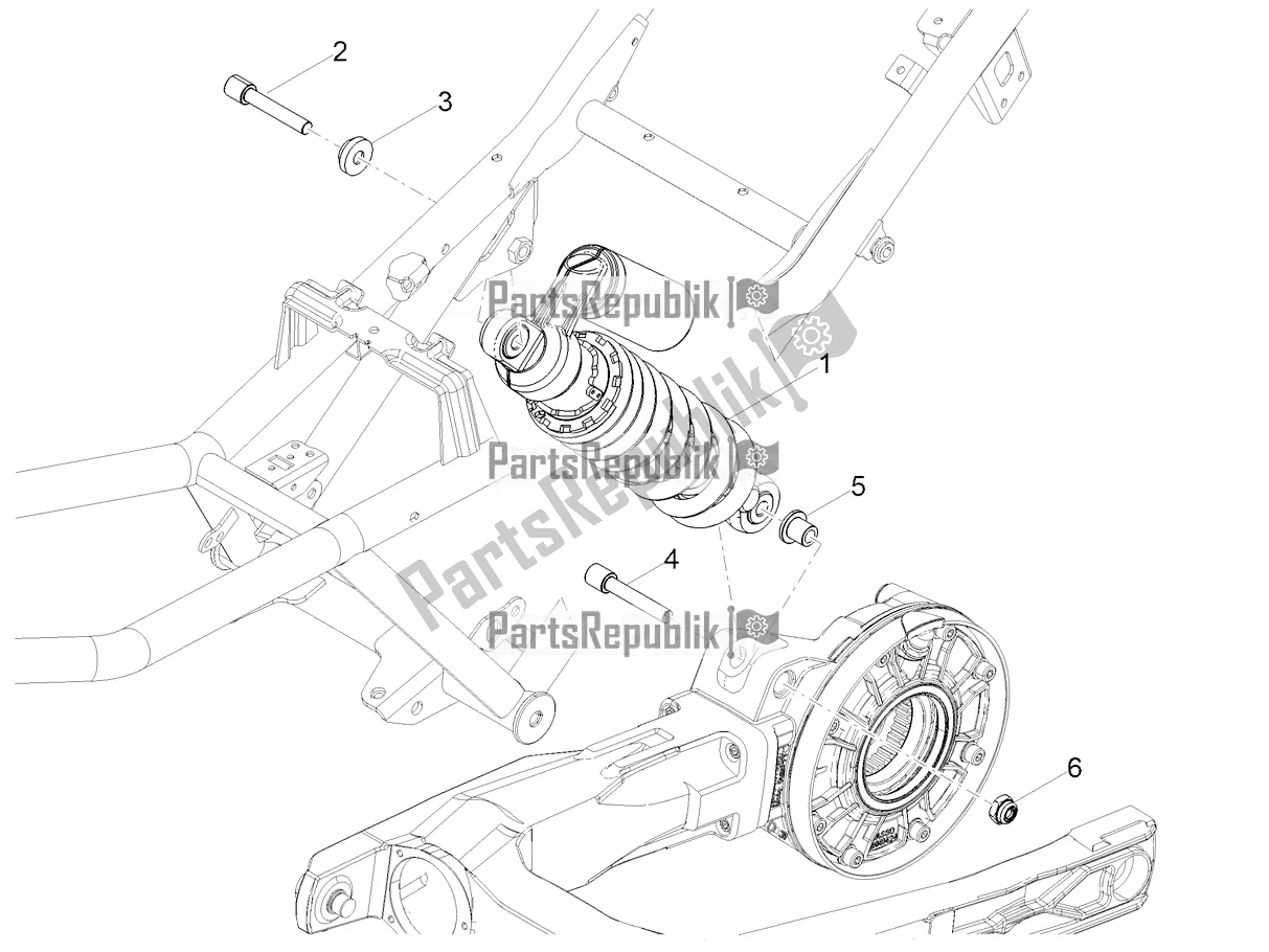 Toutes les pièces pour le Amortisseur du Moto-Guzzi V 85 TT Apac 850 2019