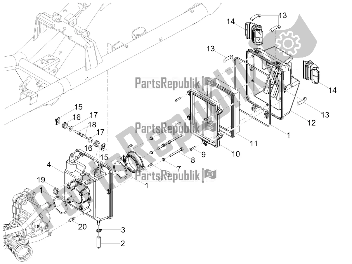 Todas las partes para Caja De Aire de Moto-Guzzi V 85 TT Apac 850 2020