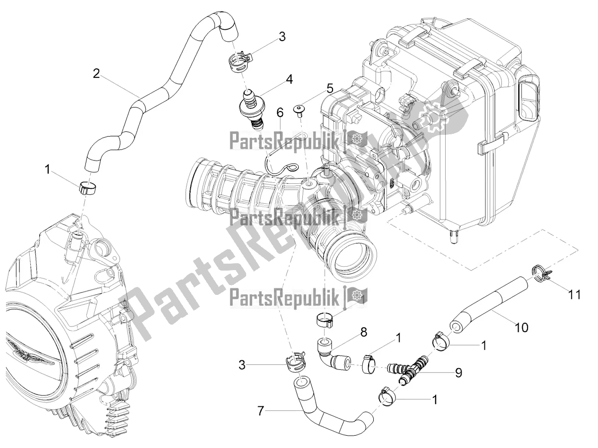 Alle onderdelen voor de Blow-by Systeem van de Moto-Guzzi V 85 TT Apac 850 2020