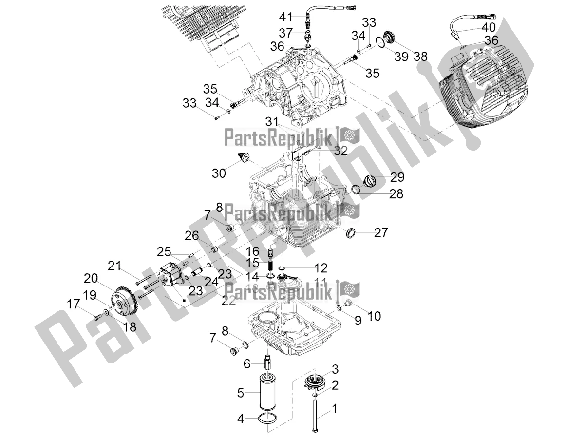 Toutes les pièces pour le Lubrification du Moto-Guzzi V 85 TT Apac 850 2020