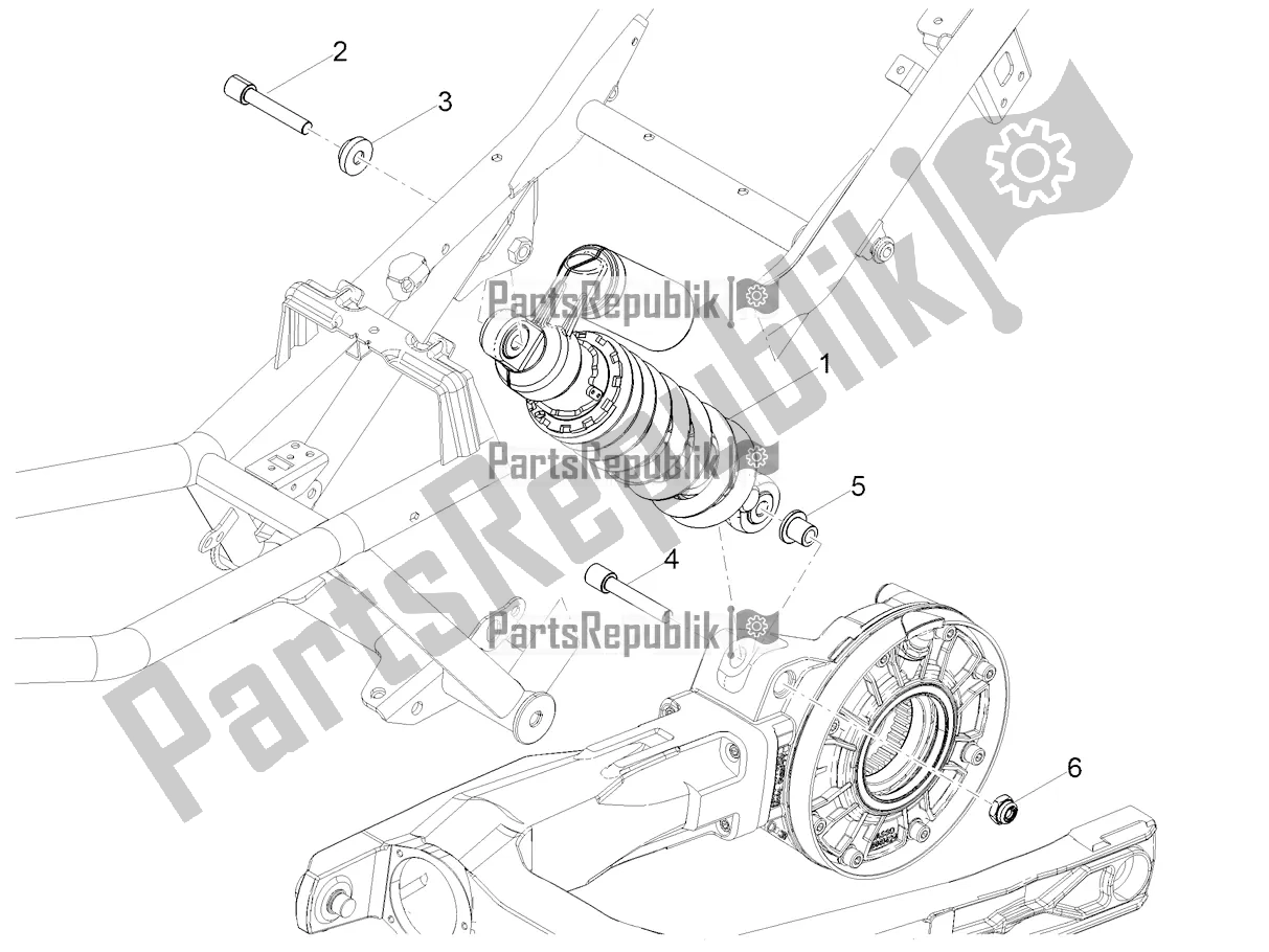 Toutes les pièces pour le Amortisseur du Moto-Guzzi V 85 TT Apac 850 2020
