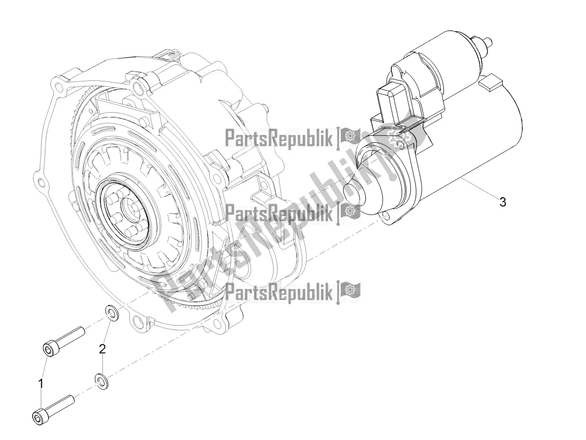 All parts for the Starter / Electric Starter of the Moto-Guzzi V 85 TT Apac 850 2020