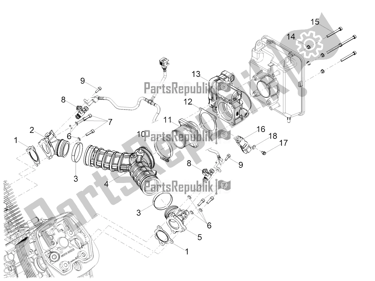 Toutes les pièces pour le Corps De Papillon du Moto-Guzzi V 85 TT Apac 850 2020