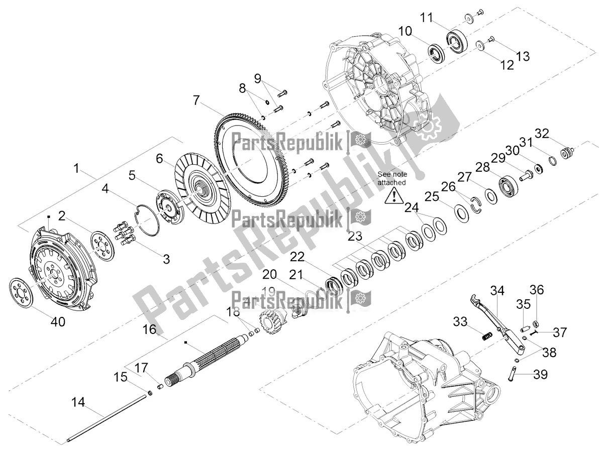 Todas las partes para Embrague de Moto-Guzzi V 85 TT Apac 850 2021