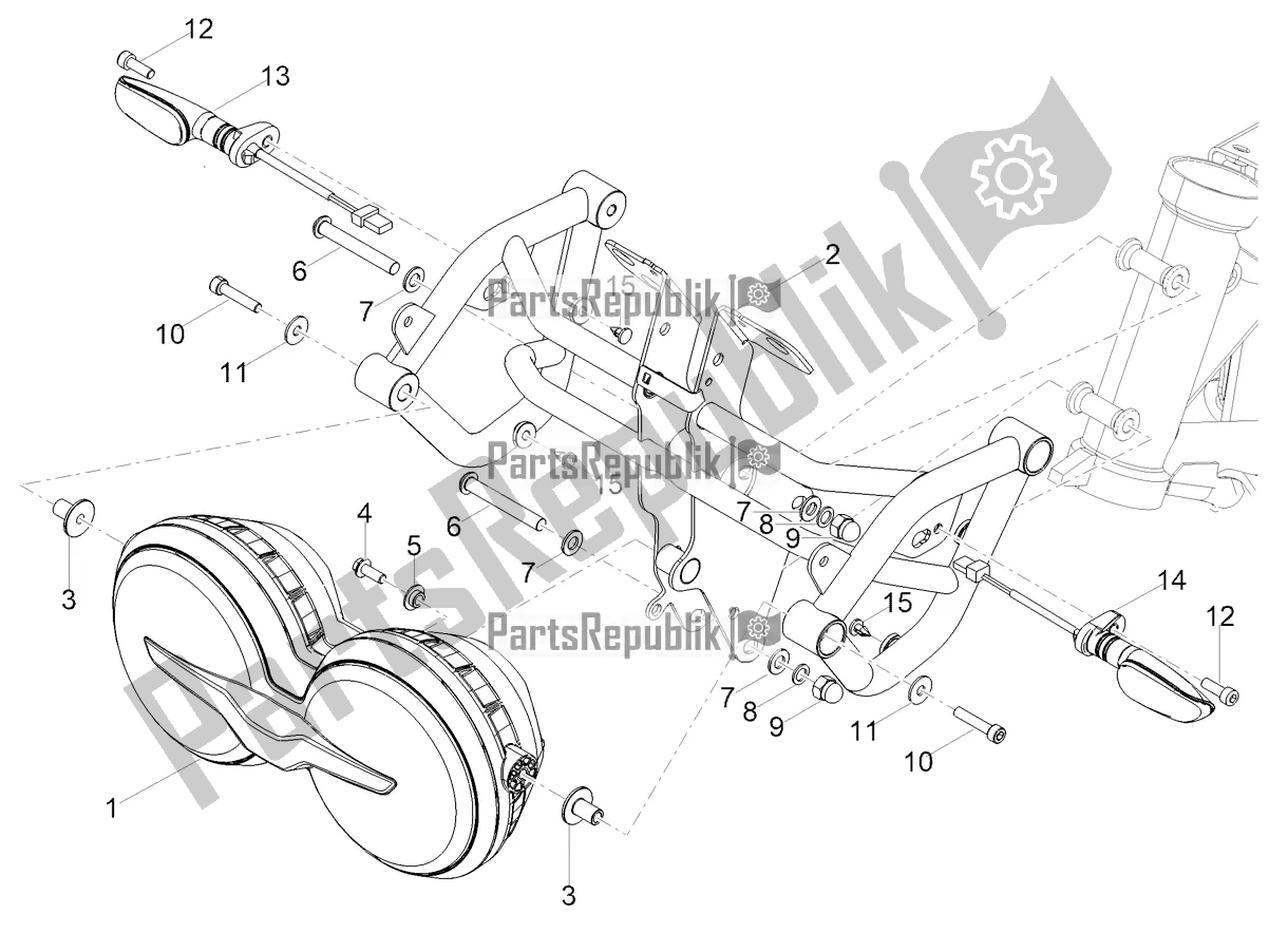 Toutes les pièces pour le Feux Avant du Moto-Guzzi V 85 TT Apac 850 2021