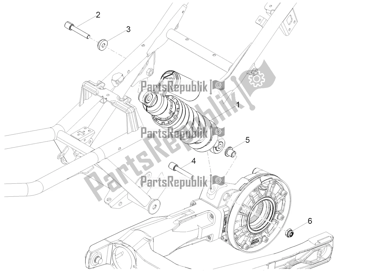 Toutes les pièces pour le Amortisseur du Moto-Guzzi V 85 TT Apac 850 2021