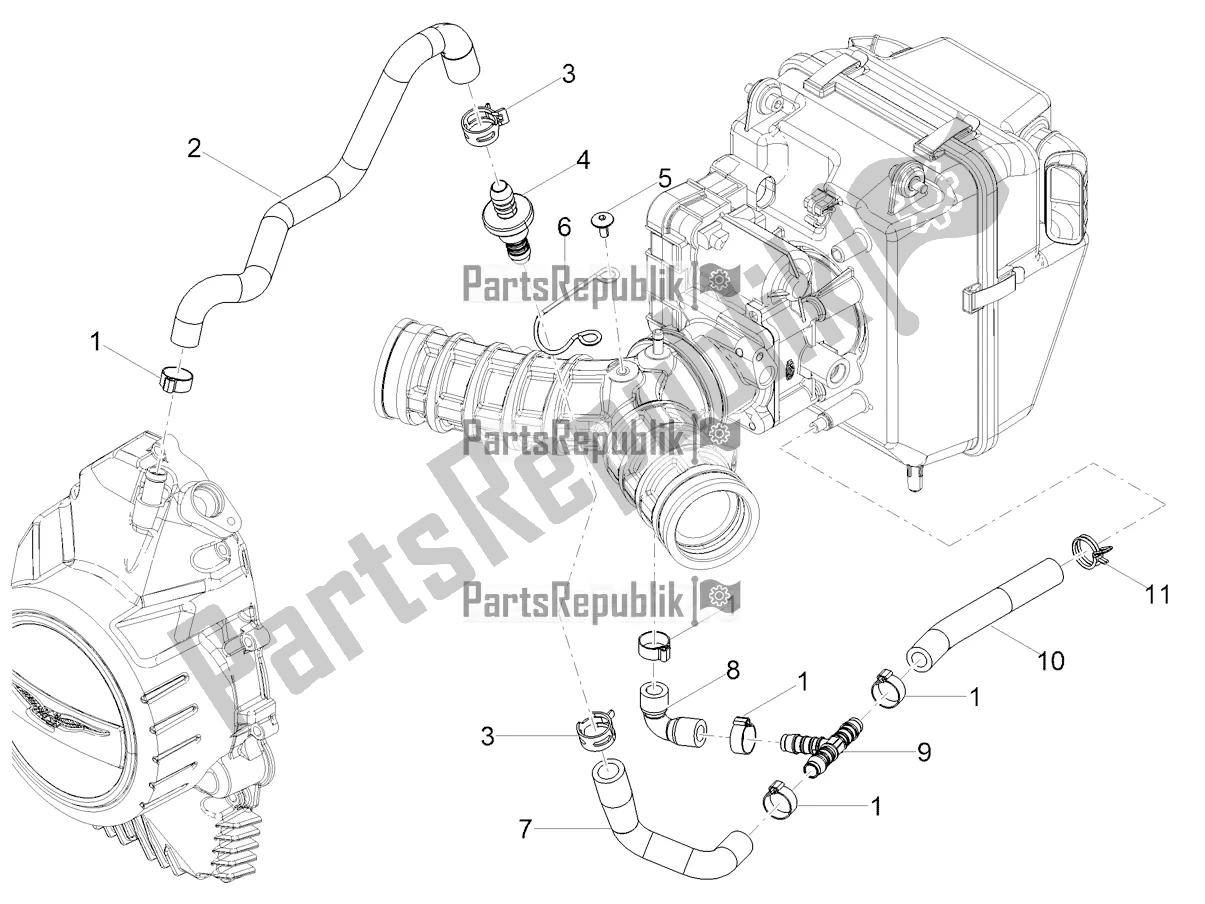 Alle onderdelen voor de Blow-by Systeem van de Moto-Guzzi V 85 TT Apac 850 2022