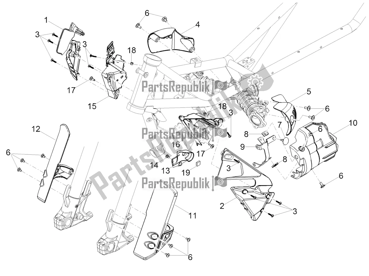 Alle onderdelen voor de Bescherming van de Moto-Guzzi V 85 TT Apac 850 2022