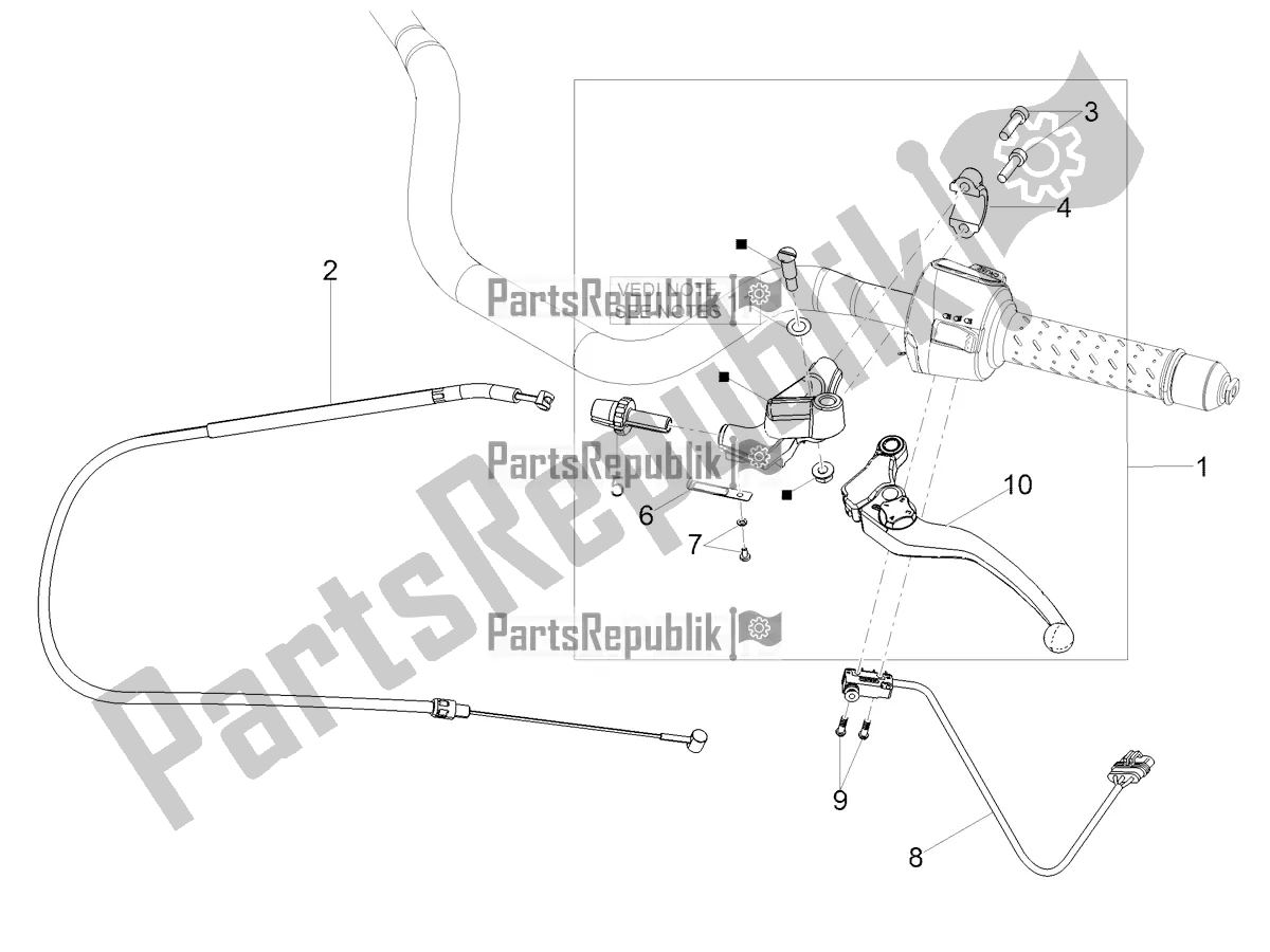 Todas las partes para Control De Embrague de Moto-Guzzi V 85 TT Polizia Municipale 850 2021