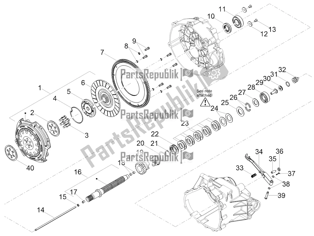 Toutes les pièces pour le Embrayage du Moto-Guzzi V 85 TT Polizia Municipale 850 2021