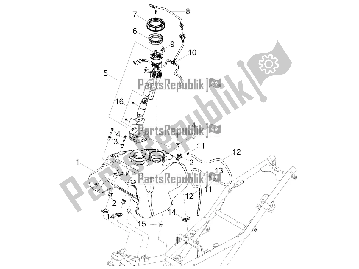 Toutes les pièces pour le Réservoir D'essence du Moto-Guzzi V 85 TT Polizia Municipale 850 2021