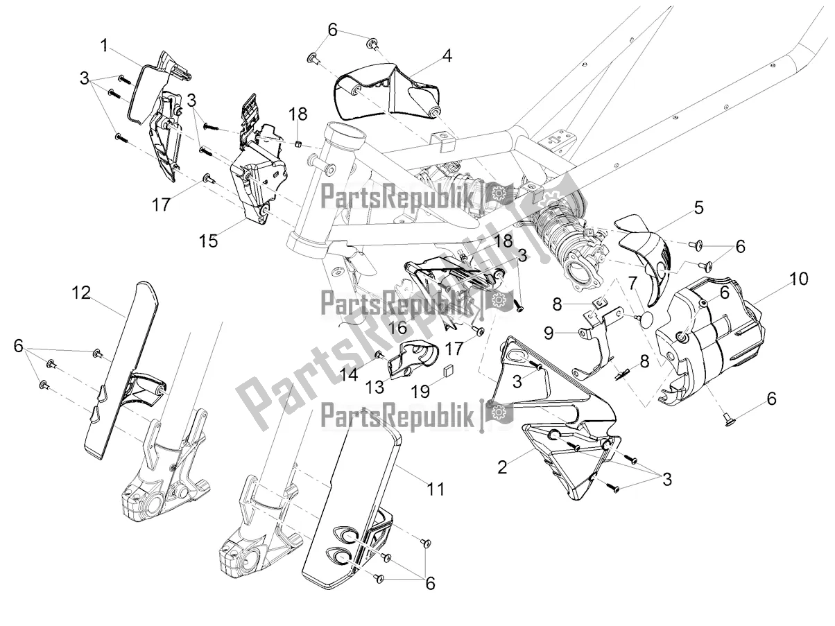 Alle onderdelen voor de Bescherming van de Moto-Guzzi V 85 TT Travel Pack 850 2020