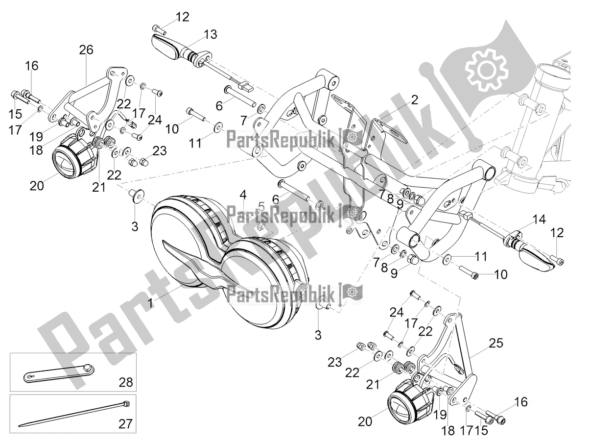 Toutes les pièces pour le Feux Avant du Moto-Guzzi V 85 TT Travel Pack 850 2021