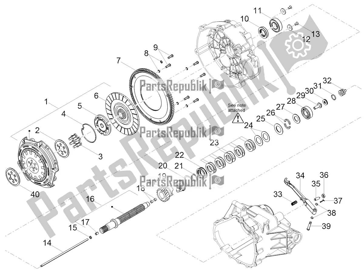 Toutes les pièces pour le Embrayage du Moto-Guzzi V 85 TT Travel Pack 850 2022