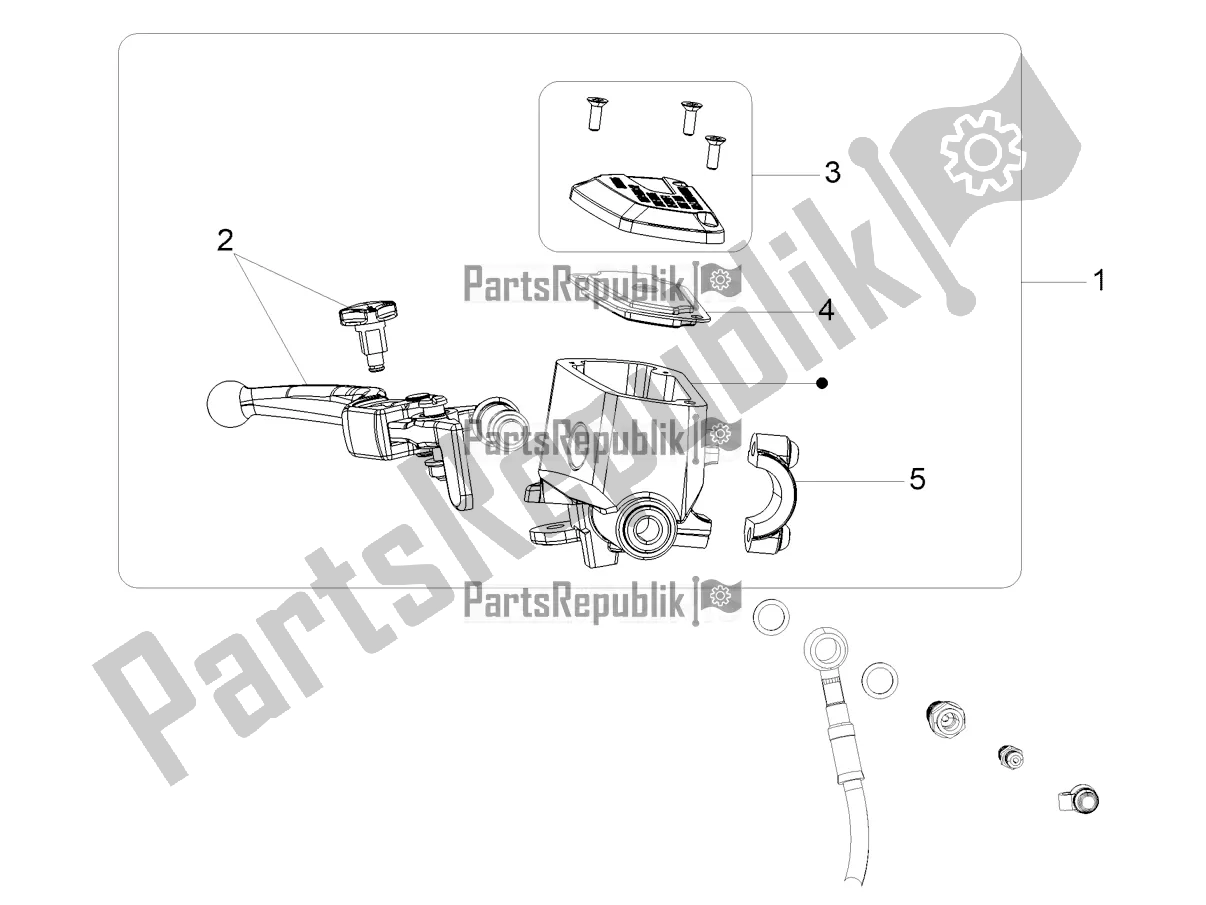 Todas las partes para Cilindro Maestro Delantero de Moto-Guzzi V 85 TT Travel Pack 850 2022