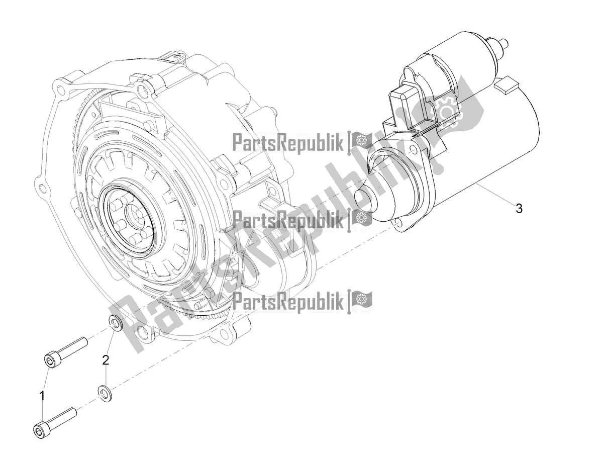 Toutes les pièces pour le Démarreur / Démarreur électrique du Moto-Guzzi V 85 TT Travel Pack 850 2022