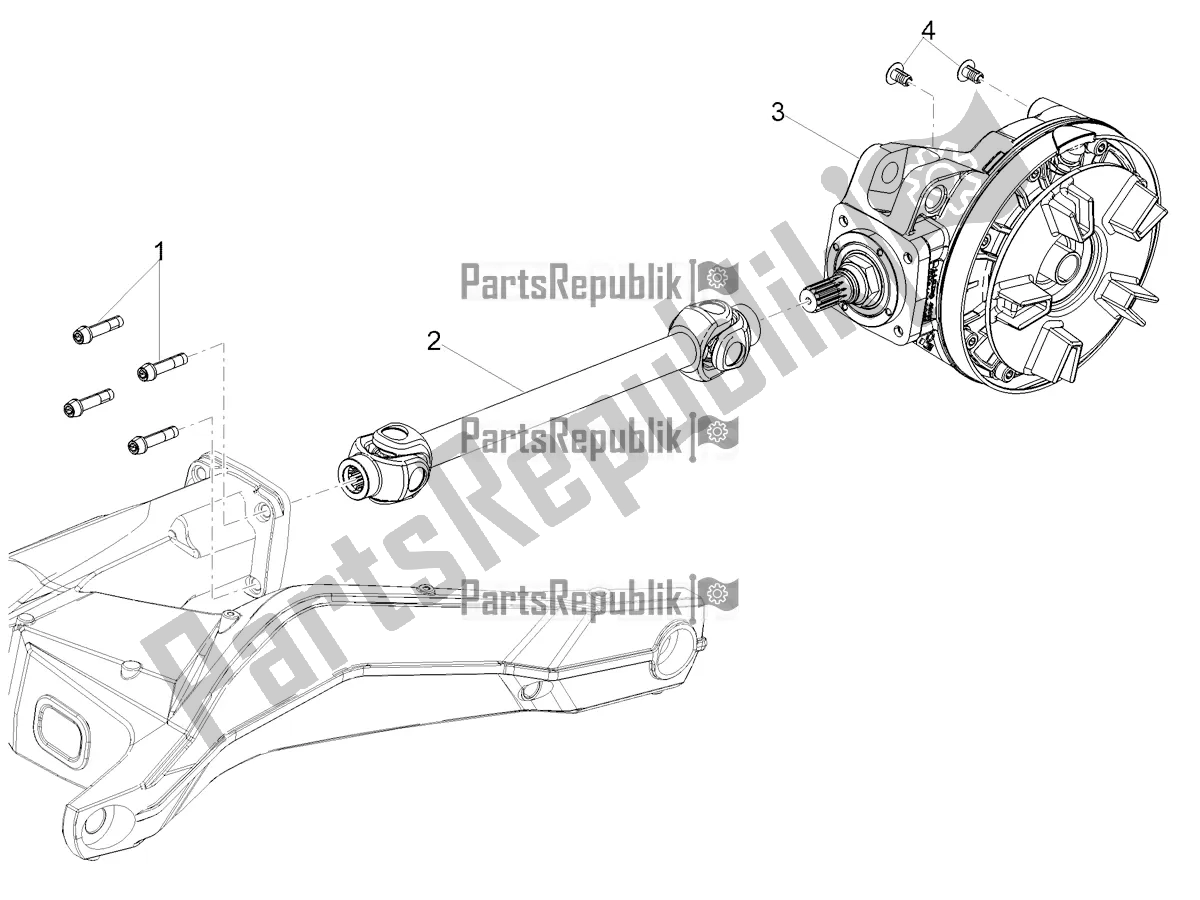 Toutes les pièces pour le Transmission Terminée du Moto-Guzzi V 85 TT Travel Pack 850 2022