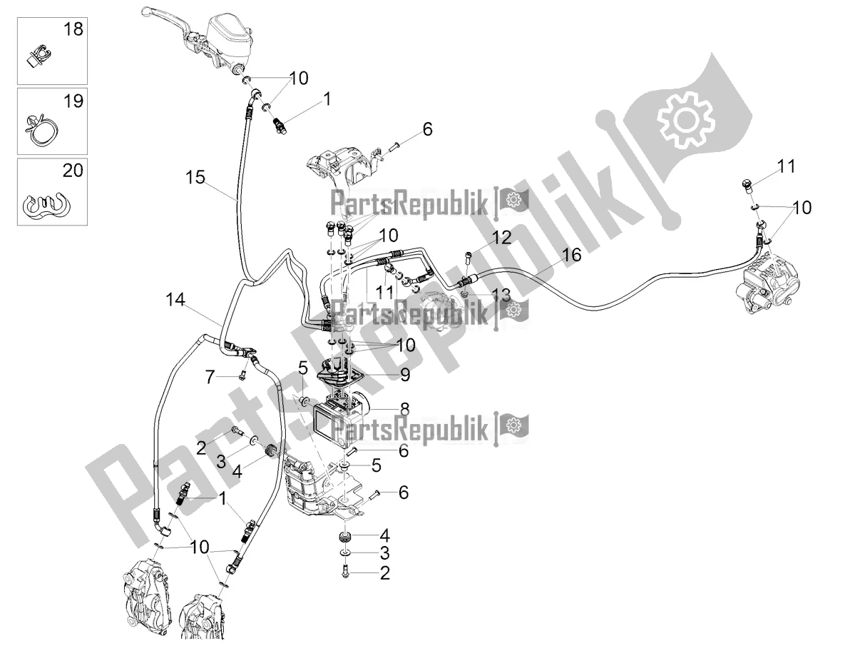 Toutes les pièces pour le Système De Freinage Abs du Moto-Guzzi V 85 TT Travel Pack Apac 850 2020