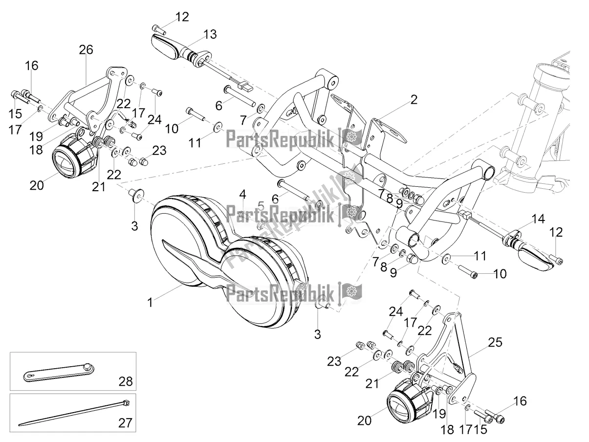 Todas las partes para Luces Delanteras de Moto-Guzzi V 85 TT Travel Pack Apac 850 2020