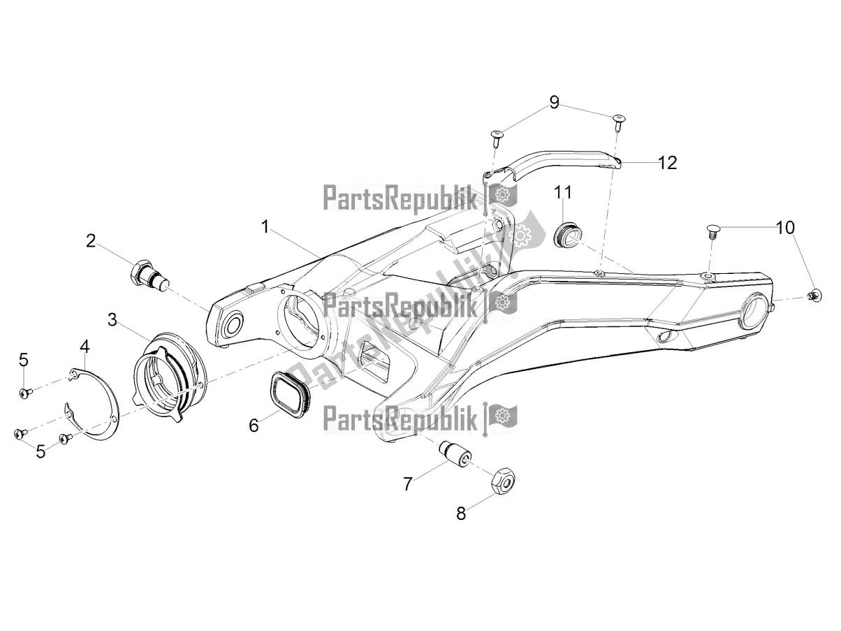 Todas las partes para Brazo Oscilante de Moto-Guzzi V 85 TT Travel Pack Apac 850 2020