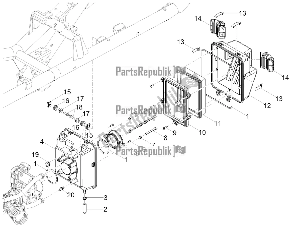 Todas las partes para Caja De Aire de Moto-Guzzi V 85 TT Travel Pack Apac 850 2021