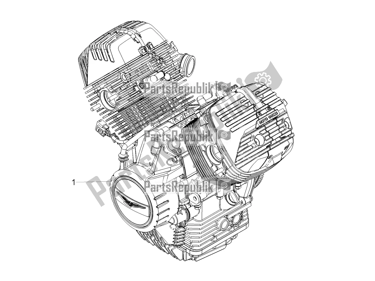 All parts for the Engine-completing Part-lever of the Moto-Guzzi V 85 TT Travel Pack Apac 850 2021
