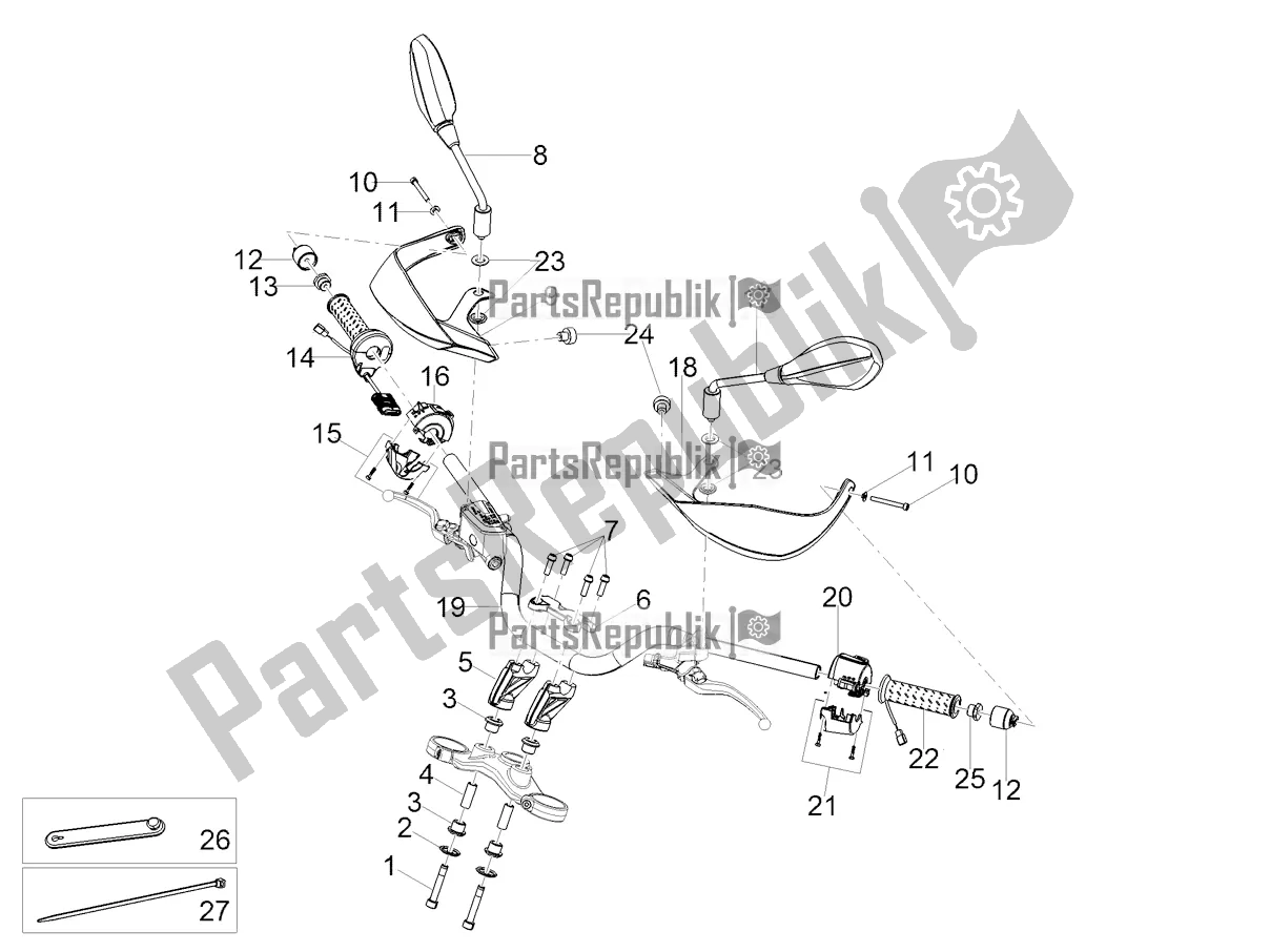 Wszystkie części do Kierownica - Sterowanie Moto-Guzzi V 85 TT Travel Pack Apac 850 2021