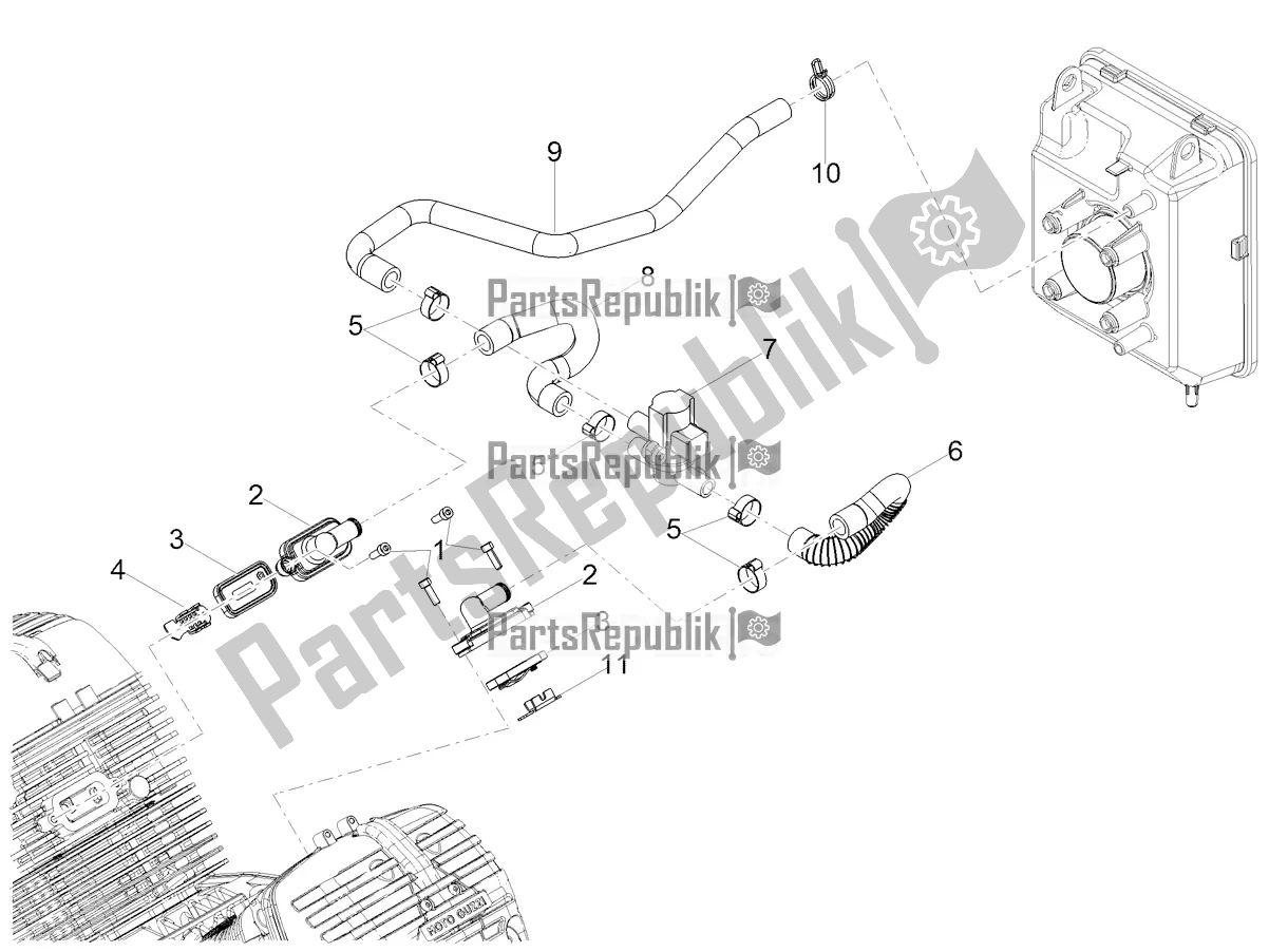 Todas las partes para Aire Secundario de Moto-Guzzi V 85 TT Travel Pack Apac 850 2021