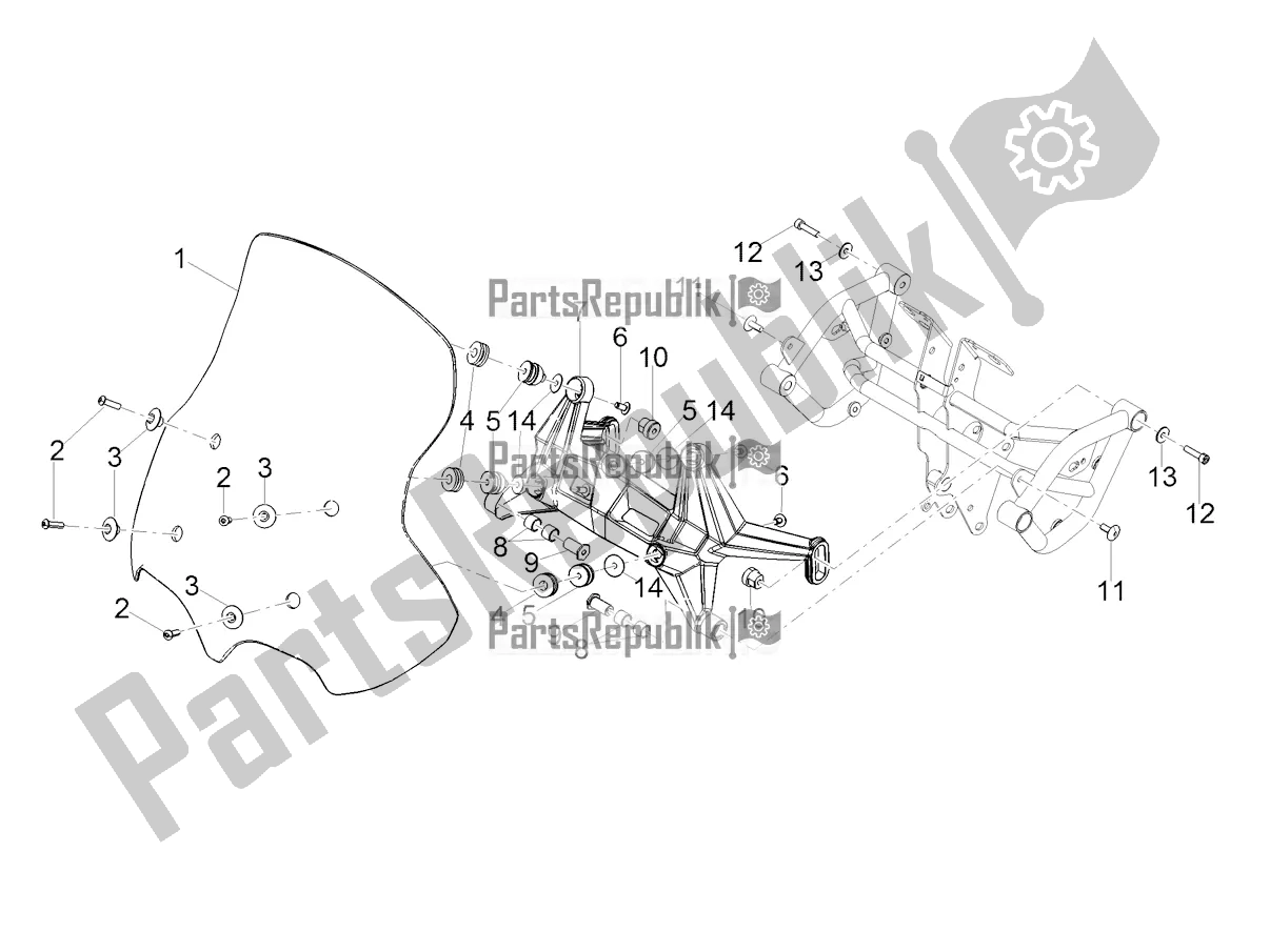 Todas las partes para Parabrisas de Moto-Guzzi V 85 TT Travel Pack Apac 850 2021