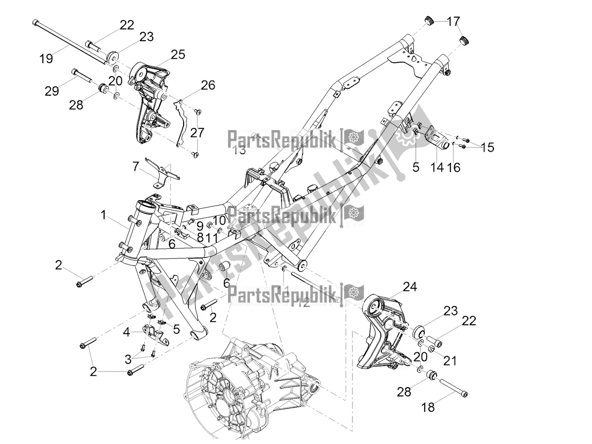 Todas las partes para Marco de Moto-Guzzi V 85 TT Travel Pack USA 850 2020