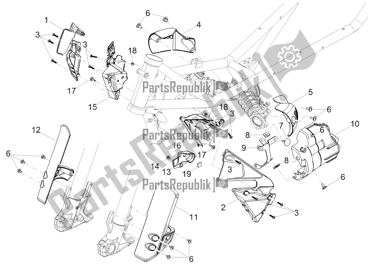 Todas as partes de Proteção do Moto-Guzzi V 85 TT Travel Pack USA 850 2020