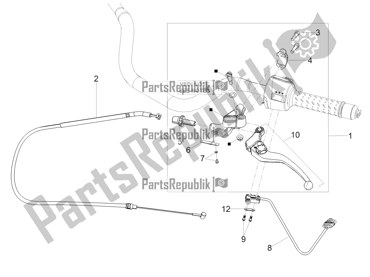 Toutes les pièces pour le Commande D'embrayage du Moto-Guzzi V 85 TT Travel Pack USA 850 2021