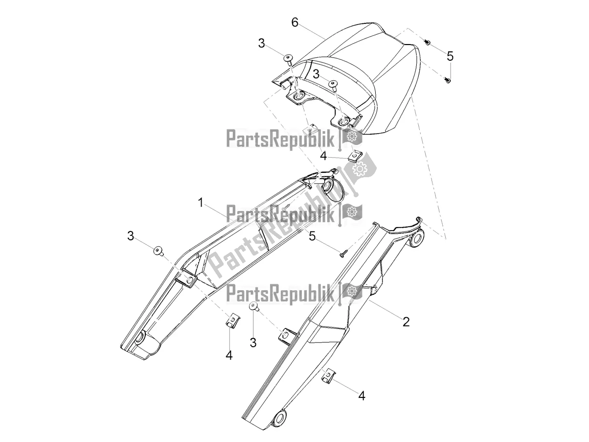 Todas las partes para Cuerpo Trasero de Moto-Guzzi V 85 TT Travel Pack USA 850 2022