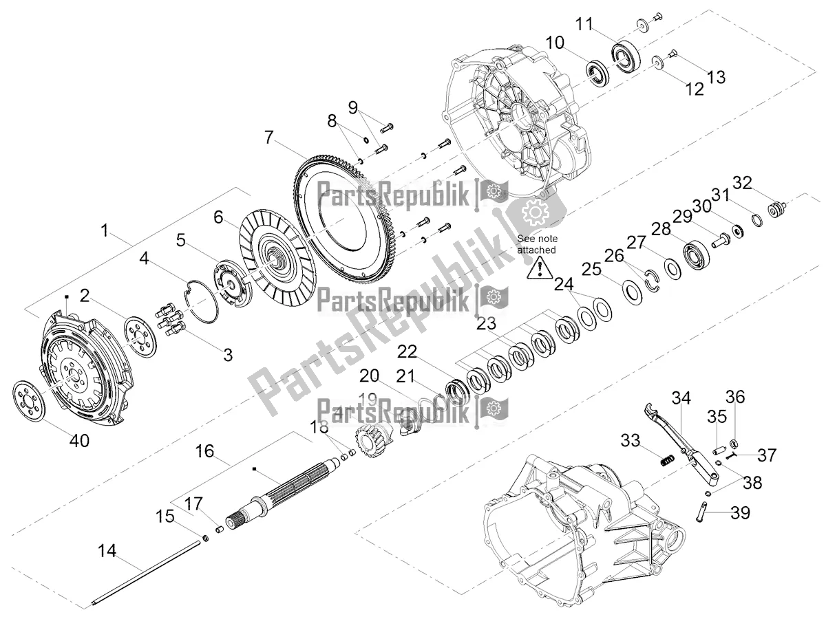 Toutes les pièces pour le Embrayage du Moto-Guzzi V 85 TT USA 850 2019