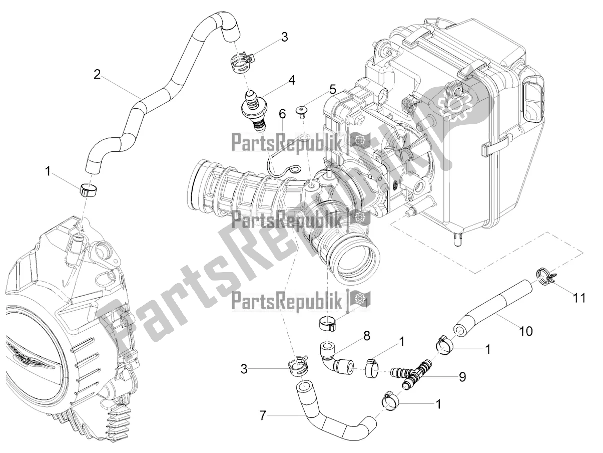 Toutes les pièces pour le Système De Soufflage du Moto-Guzzi V 85 TT USA 850 2020