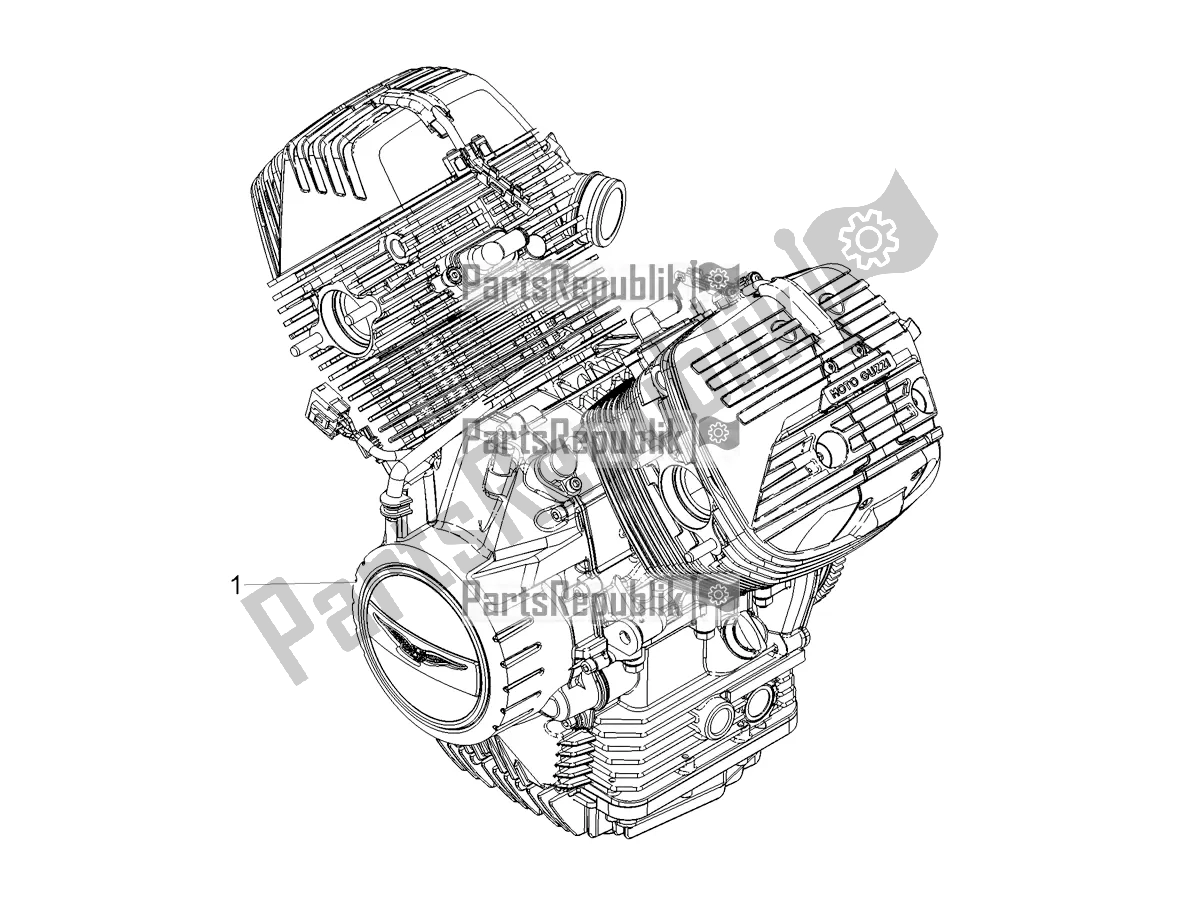 Todas as partes de Alavanca Parcial De Completação Do Motor do Moto-Guzzi V 85 TT USA 850 2020