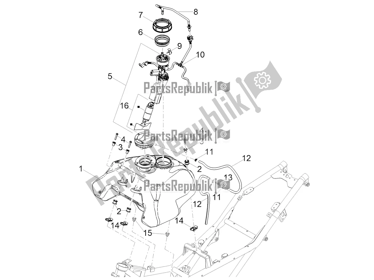 Todas las partes para Depósito De Combustible de Moto-Guzzi V 85 TT USA 850 2020