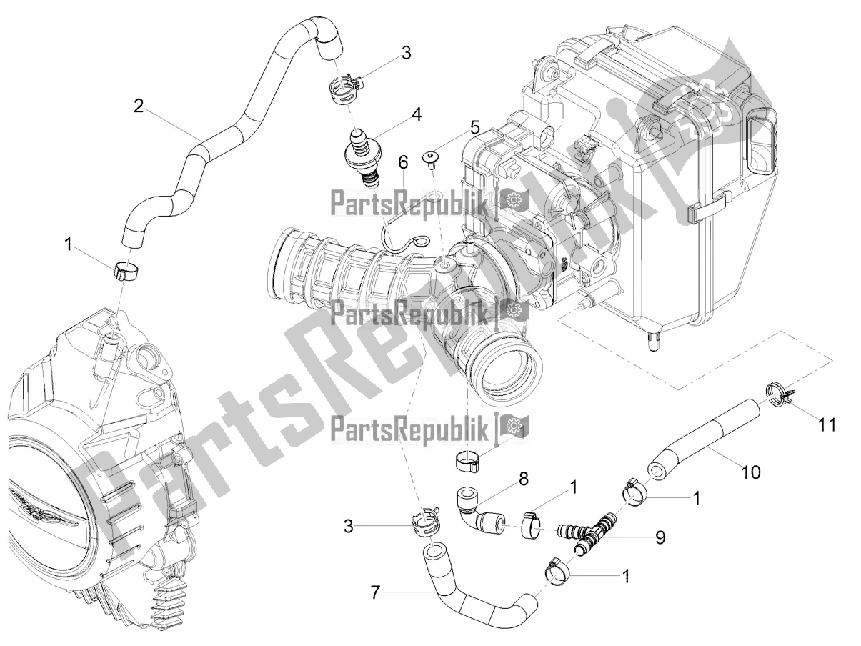 Toutes les pièces pour le Système De Soufflage du Moto-Guzzi V 85 TT USA 850 2021